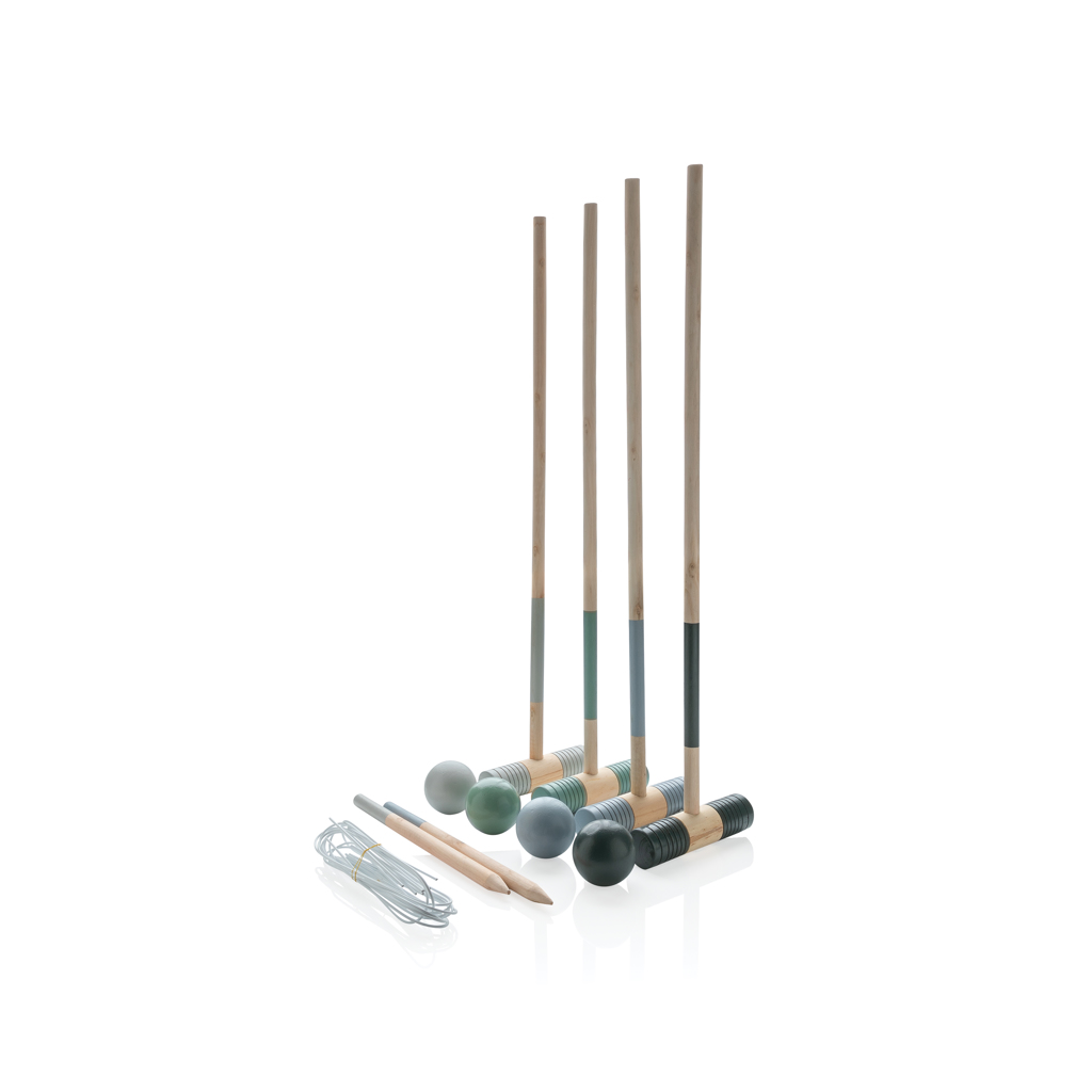 Juego croquet de madera personalizado